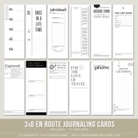 Image 1 of 3x8 En Route Journaling Cards (Digital)