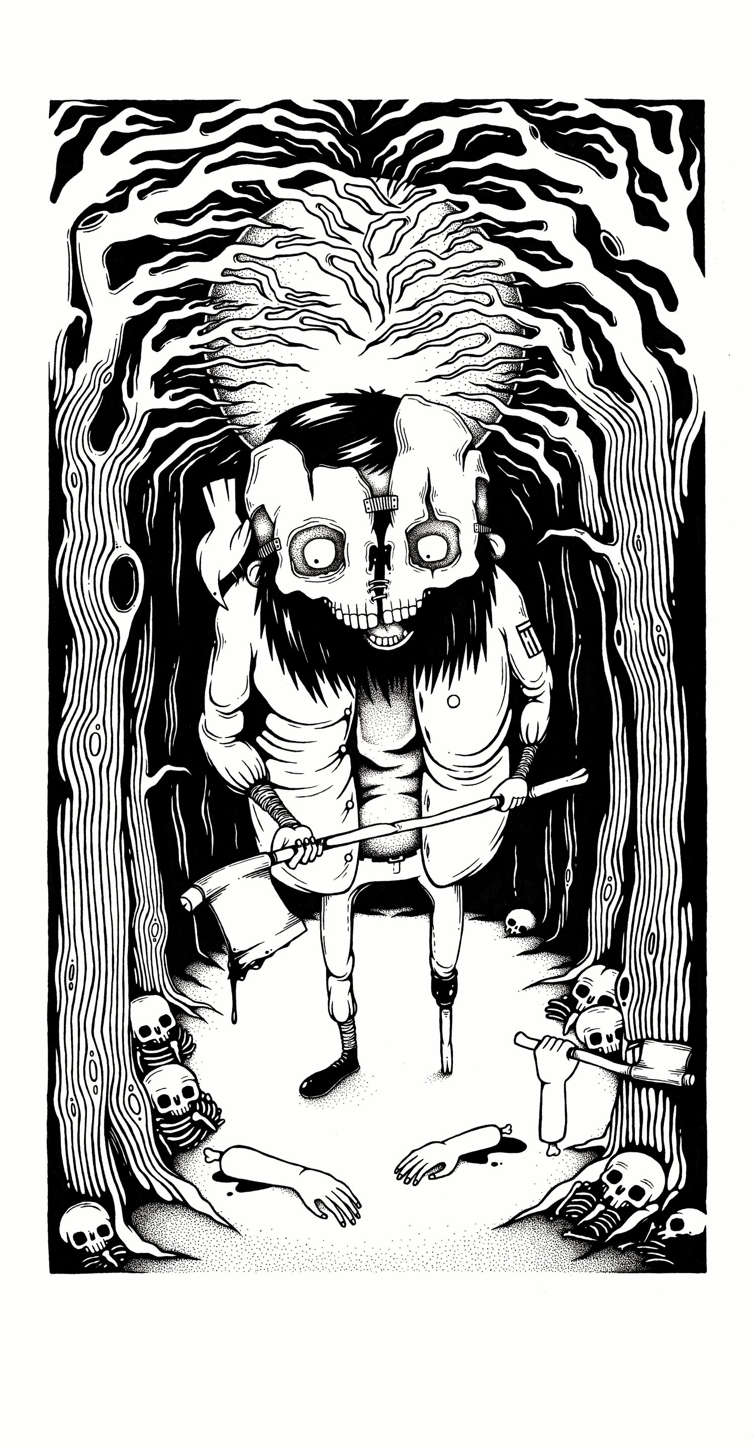 Image of "Chop the Choppers" - Limited Edition Silkscreen Print