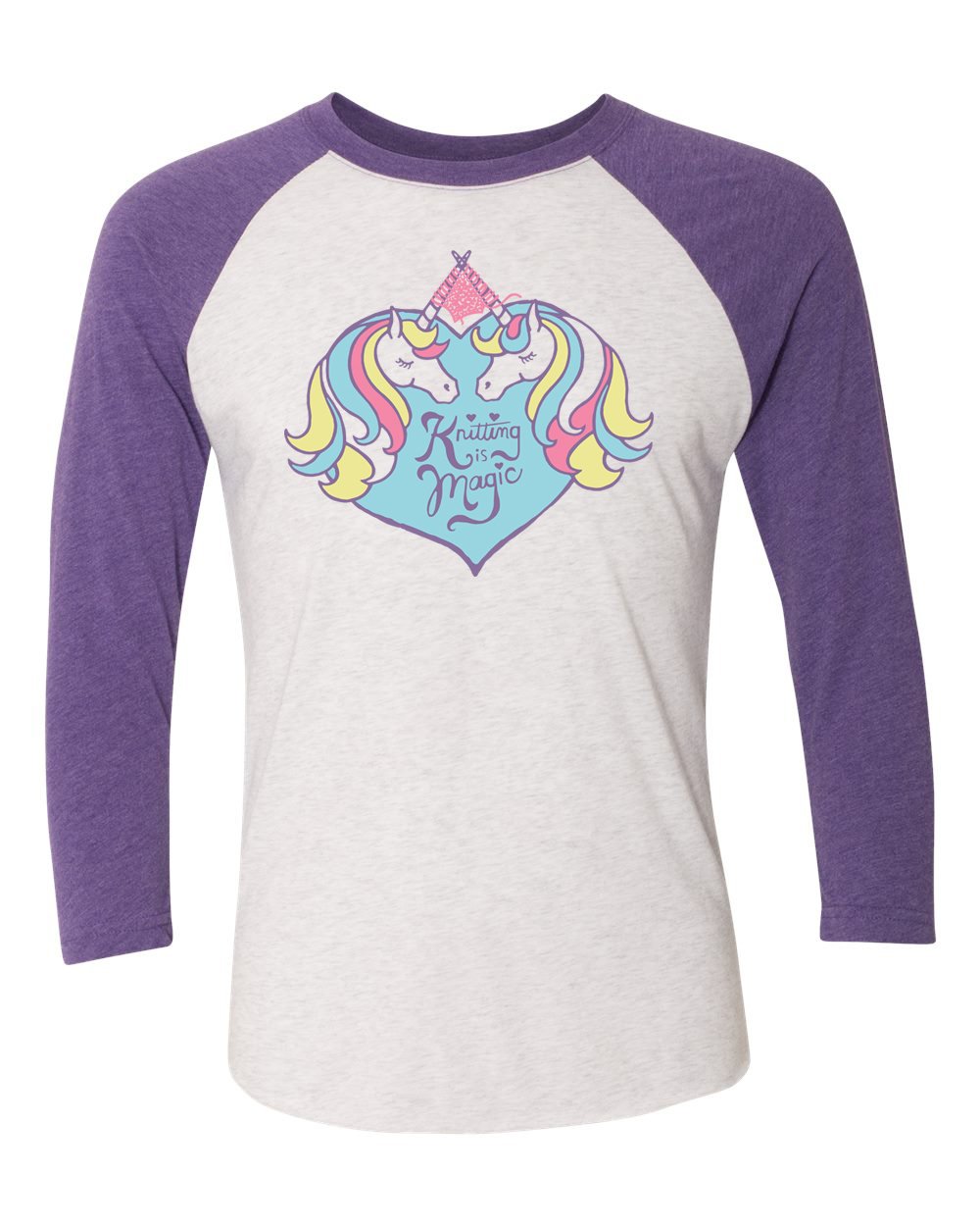 Image of Unicorn Raglan (Purple)