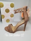 "KeKe" Blush criss cross heels