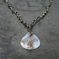 Image 3 of Dendrite Agate teardrop necklace