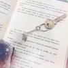 Crystal Leaf Keyring - with Amethyst or Rose Quartz