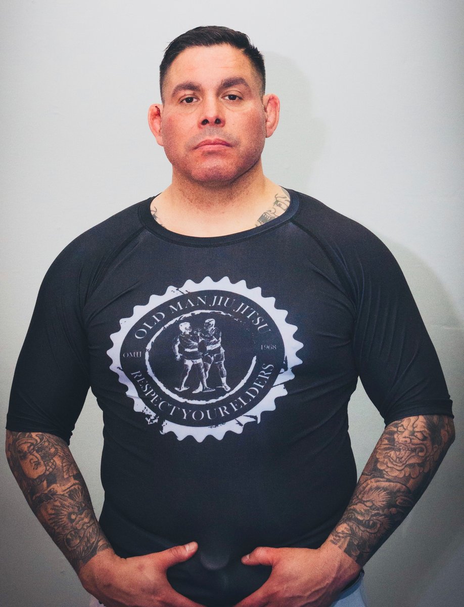 OMJJ Black Short Sleeve Rashguard / Old Man Jiu Jitsu