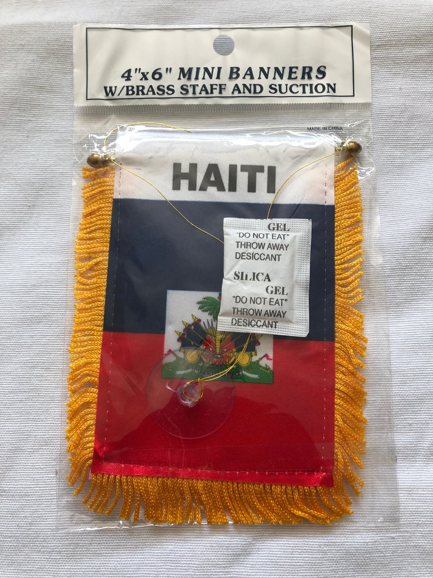 Image of HAITI FLAG MINI BANNER