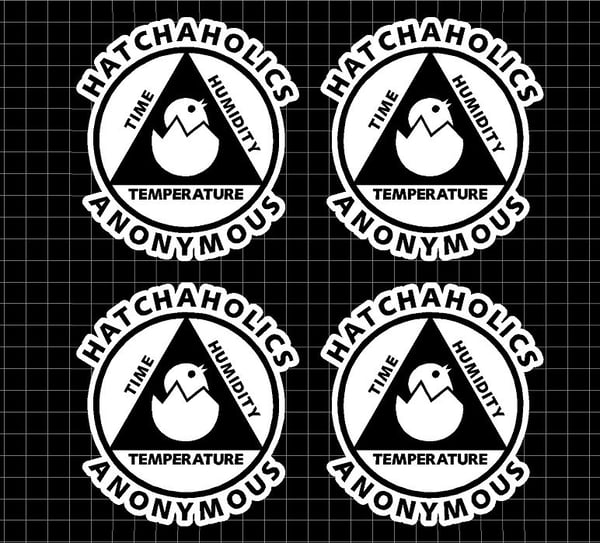 Image of Mini Hatchaholics Printed Decals x 4