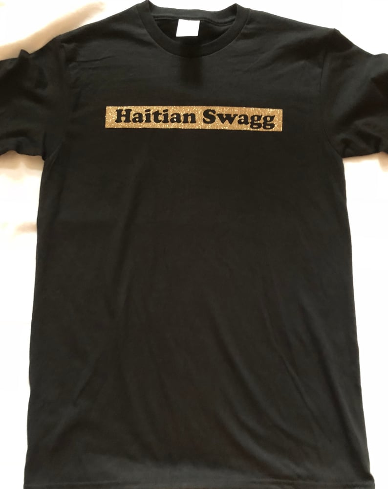 Image of Haitian Swagg one line Black and Gold