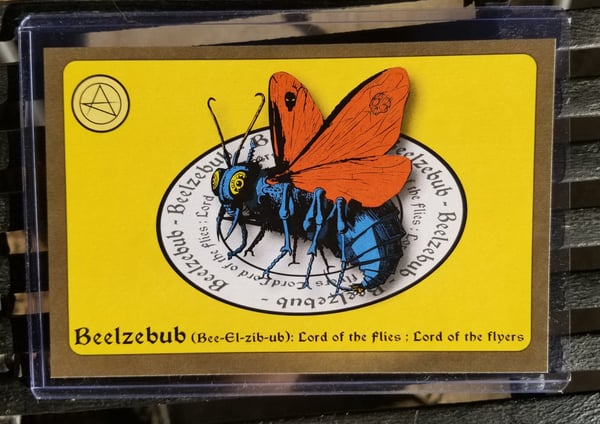 Image of Beelzebub (tarantula hawk wasp variant) 4" x 6" print LE 100