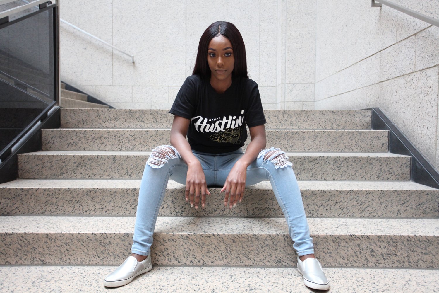 Image of Happy Hustlin Tee