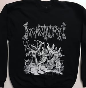 Image of Incantation - Blasphemous Cremation  Crew Neck Fleece Sweatshirt