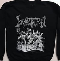 Image 1 of Incantation - Blasphemous Cremation  Crew Neck Fleece Sweatshirt