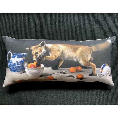 Image of Linen Fox Cub Bolster Cushion