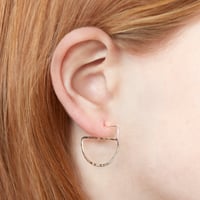 Image 2 of Half Moon Open Earrings
