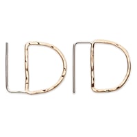 Image 3 of Half Moon Open Earrings