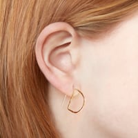 Image 4 of Half Moon Open Earrings