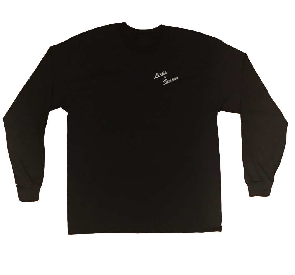 Image of THANK YOU Long Sleeve Tee (Black/Silver)