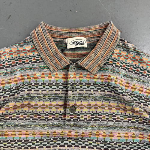 Image of 1980s Missoni Sport Polo Shirt, size large