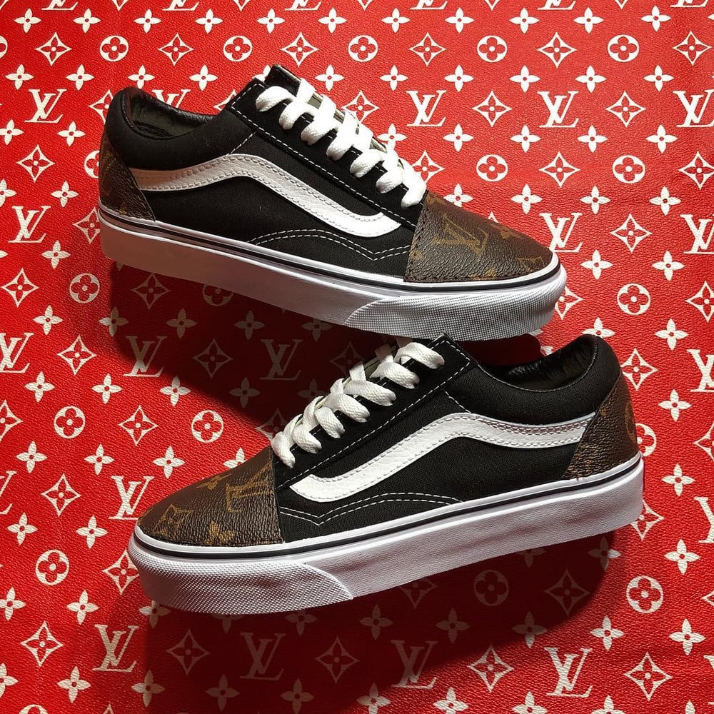 Image of LV Custom Canvas Vans