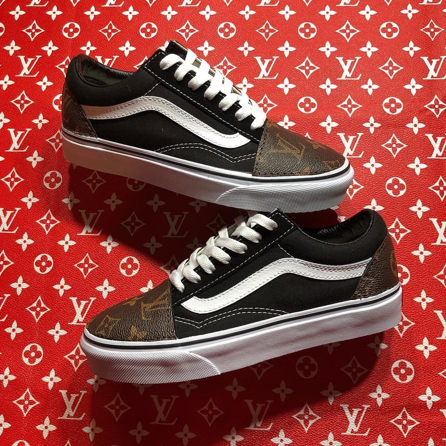 Image of LV Custom Canvas Vans