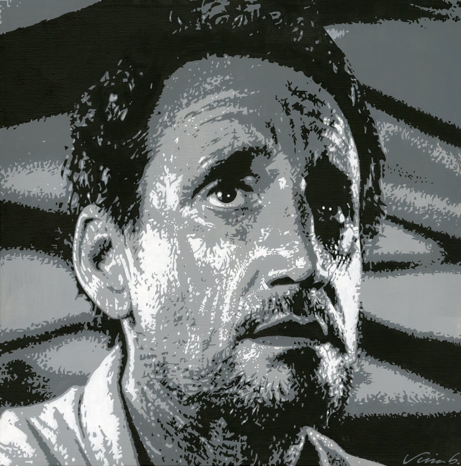 Image of ROY SCHEIDER acrylic painting