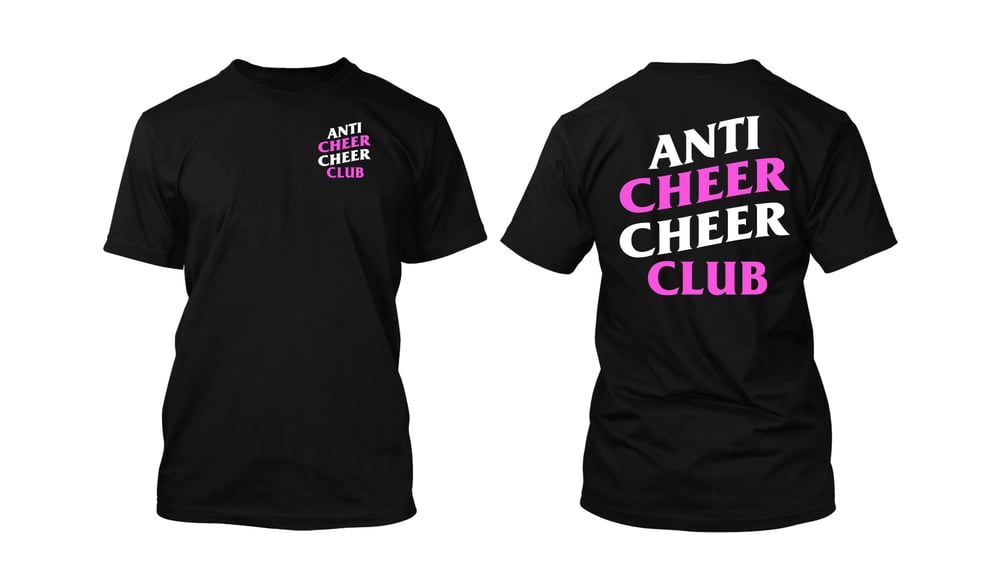 Image of Anti Cheer Cheer Club Tee (blk/whi/pink)