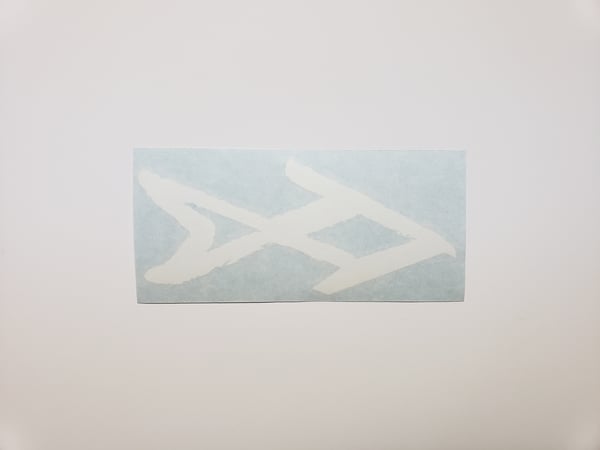 Image of Car Sticker Decal - White