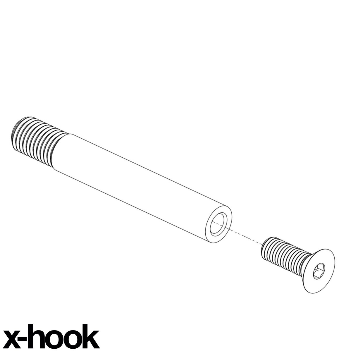 The xhook Mounting Shaft (Required) xhook