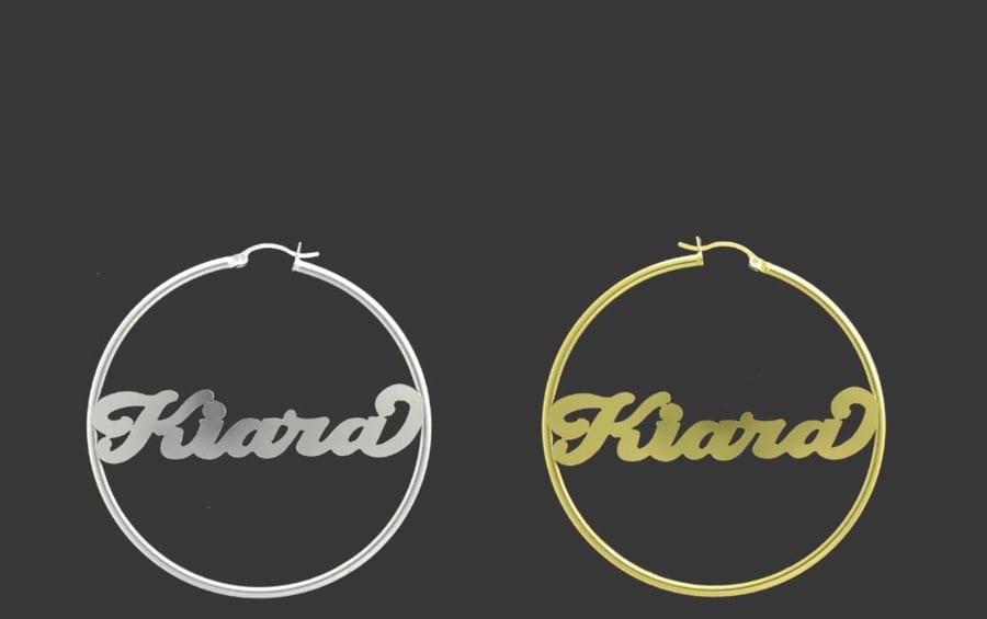 Image of Custom name earrings!