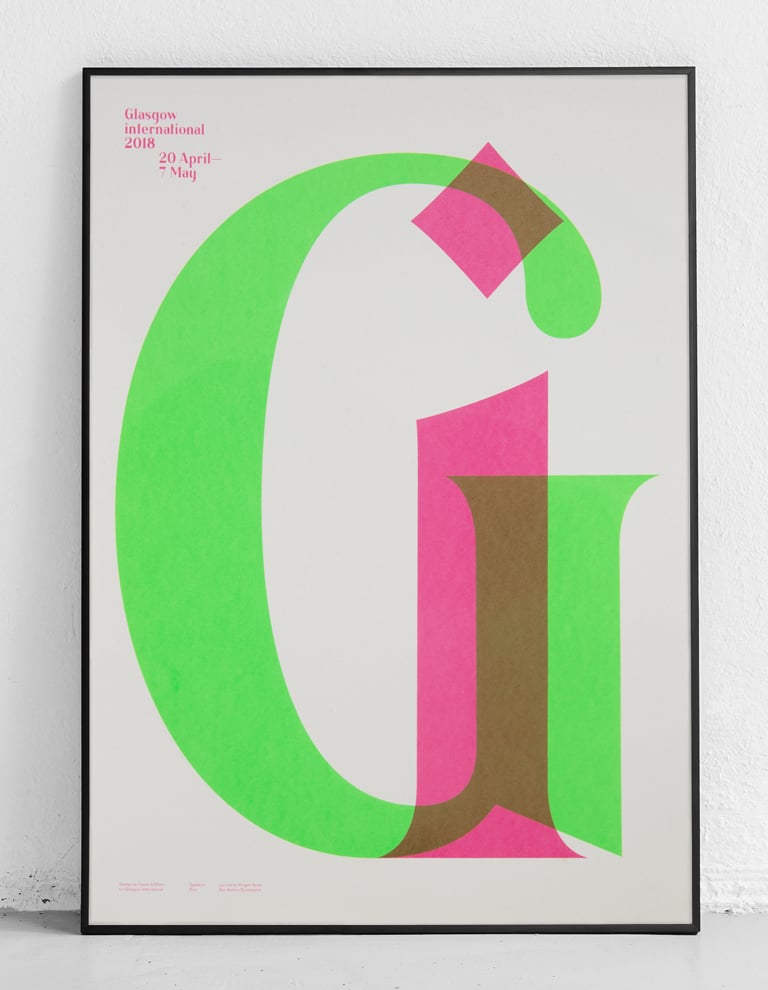 Image of Glasgow International 2018 Poster - Green G
