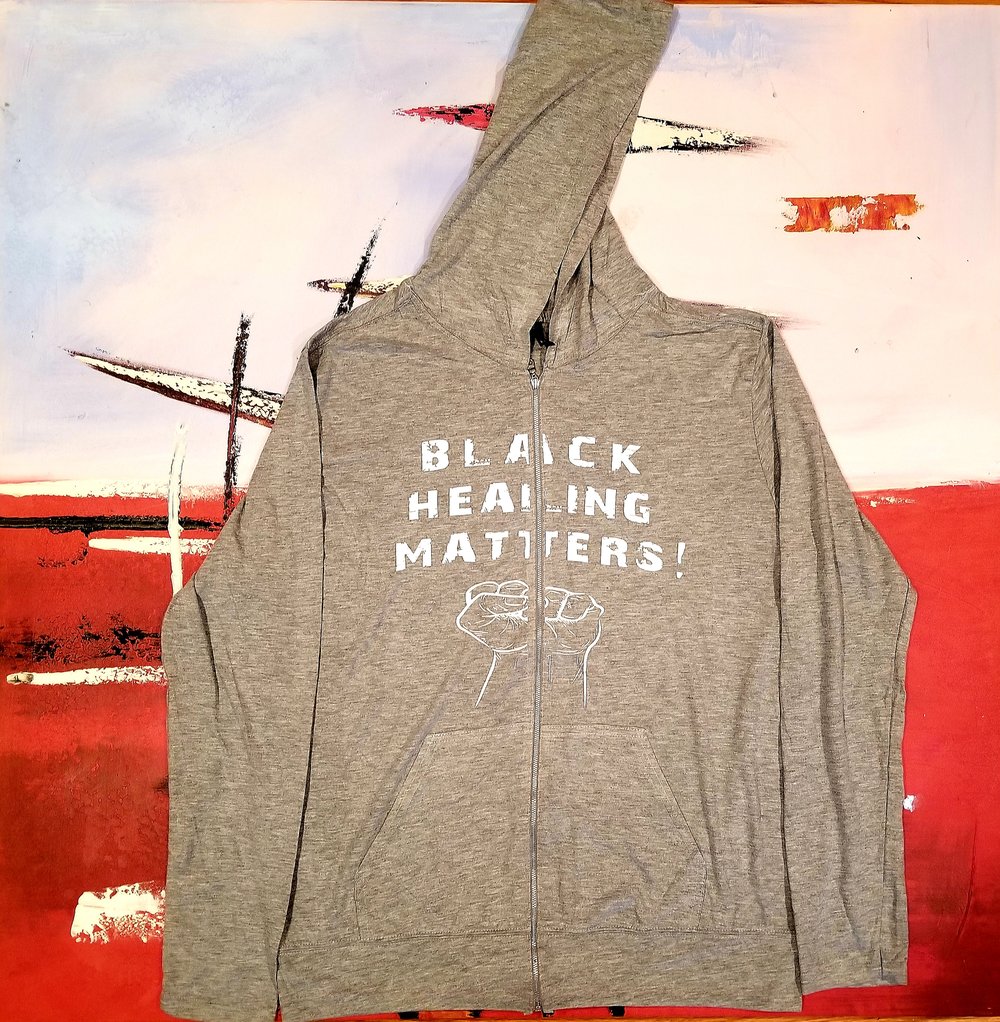 "Black Healing Matters" Full-Zip Hoodie
