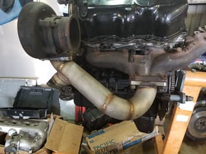 Image of Z31 turbo relocation pipe