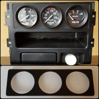 Image 4 of 88-91 Honda CRX Radio Gauge Pod Plates 
