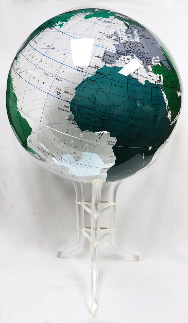 Image of 30 inch. "Spherical Concepts: Earthsphere International" Clear Globe
