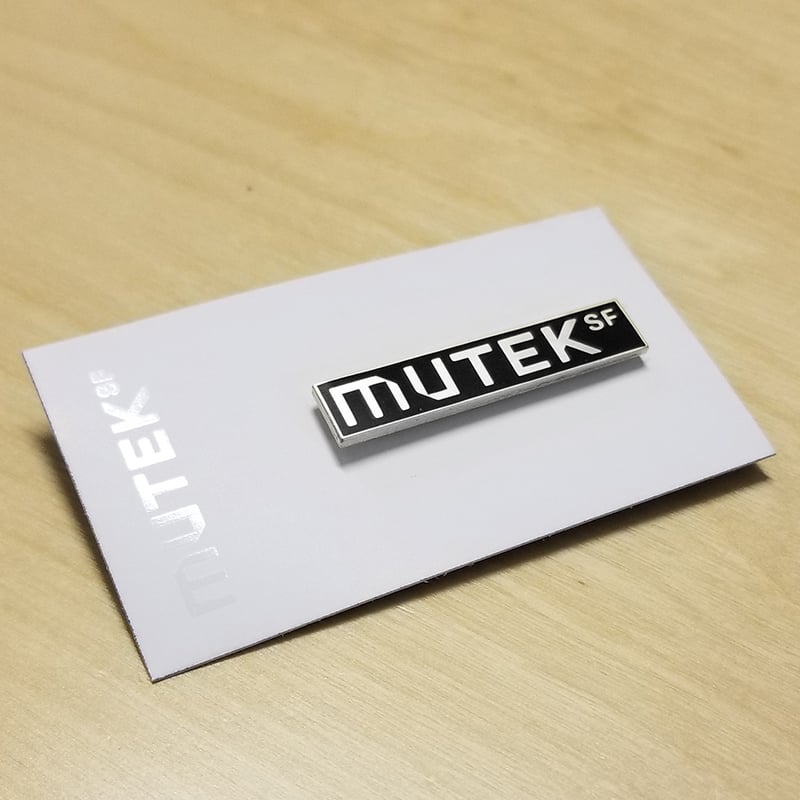 Image of MUTEK.SF Silver Plated Lapel Pin