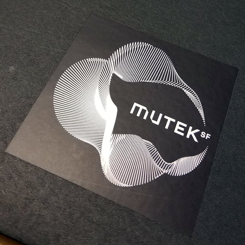 Image of MUTEK.SF B&W Sticker (First Edition)