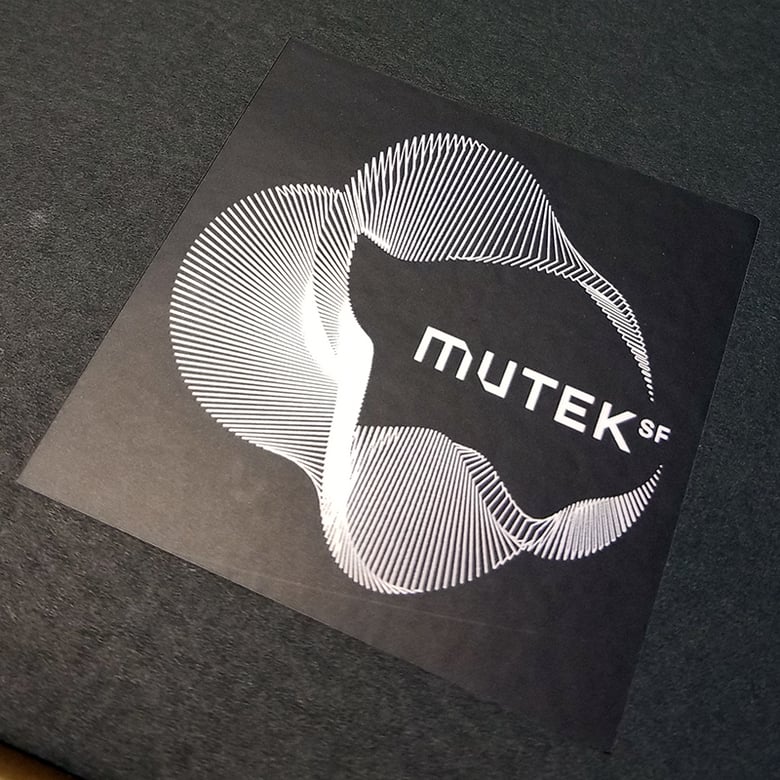 Image of MUTEK.SF B&W Sticker (First Edition)