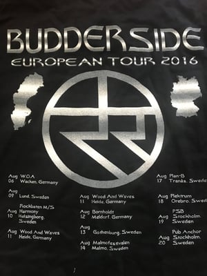 Image of Budderside European Tour T Shirt