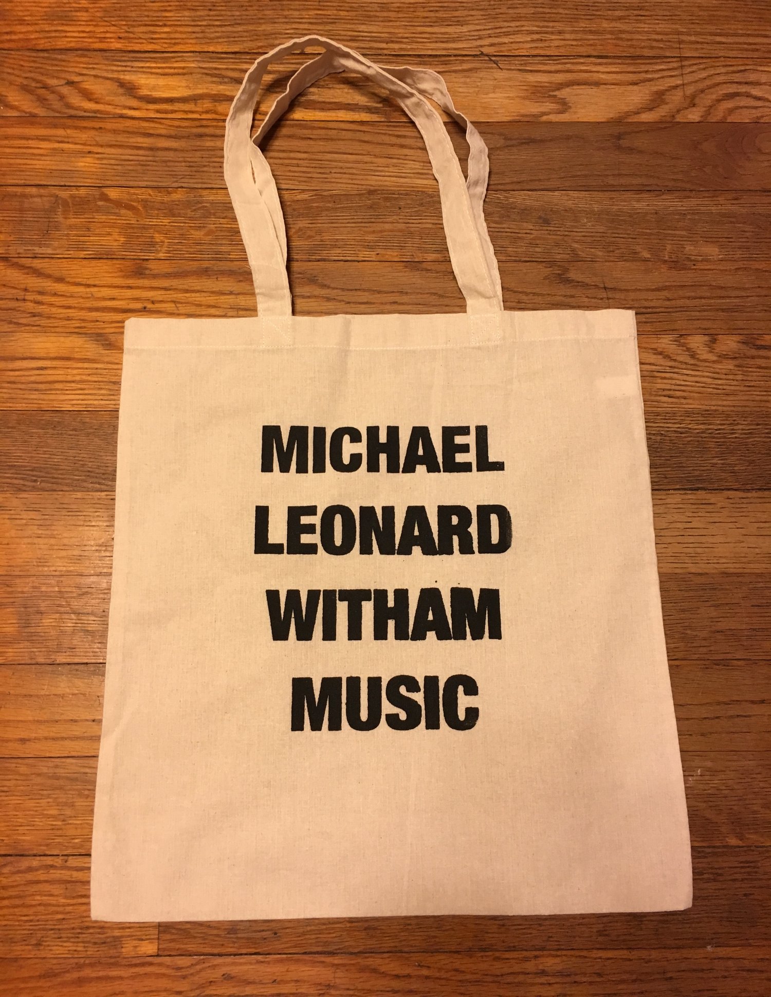Image of Michael Leonard Witham Music Canvas Tote