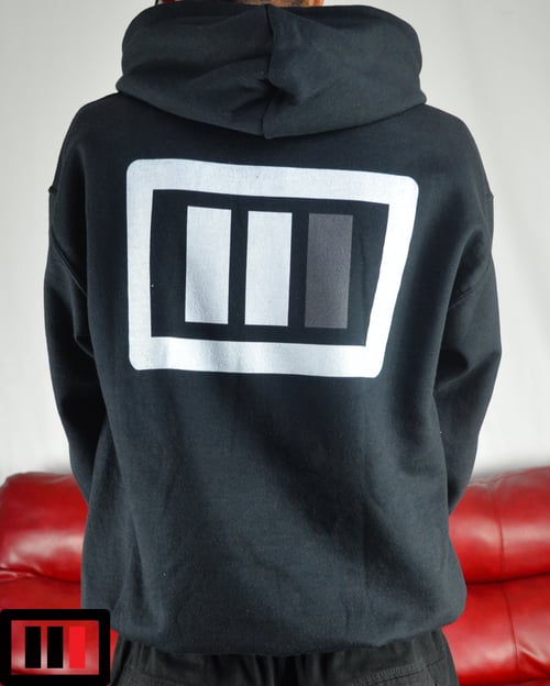 Image of Black Hoodie Triple Double white/dark grey OG