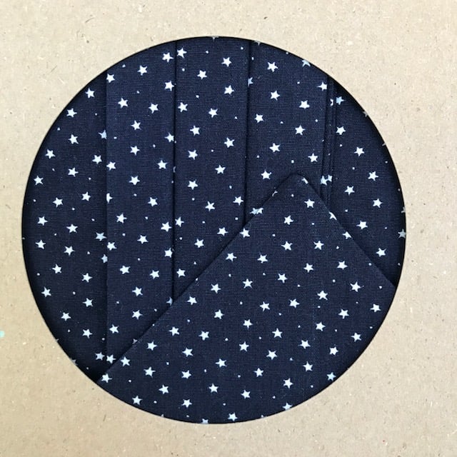 Image of Navy and White Star Print Cravat and Pocket Square