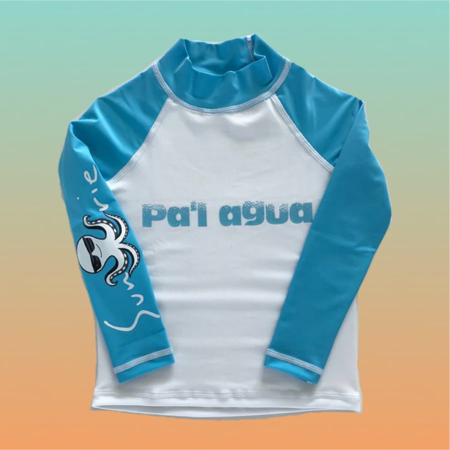 Image of Rash Guard Light Blue UPF 50+