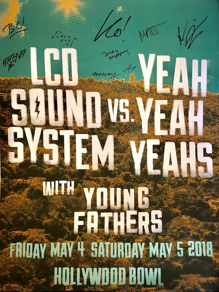 Image of LCD SOUNDSYSTEM/YEAH YEAH YEAHS HOLLYWOOD BOWL Artist Proof