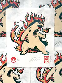 Image 1 of Typhlosion! PKMN Color Reduction Print