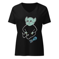 Image 1 of Totferatu Women’s relaxed v-neck t-shirt