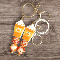 Pumpkin Frappe Keychain 