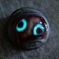 Image 15 of Custom Swappable Phone Grip for smartphones, double iris, reflective pupil, glow in the dark