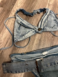 Image 2 of denim swim set 