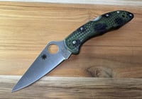 Image 2 of Spyderco Delica 4 FRN Zome Green (C11ZFPGR)