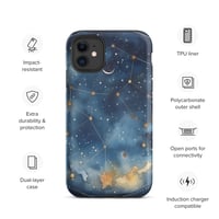 Image 3 of Celestial Constellation Night Sky Stars and Clouds Painting Tough Case for iPhone®