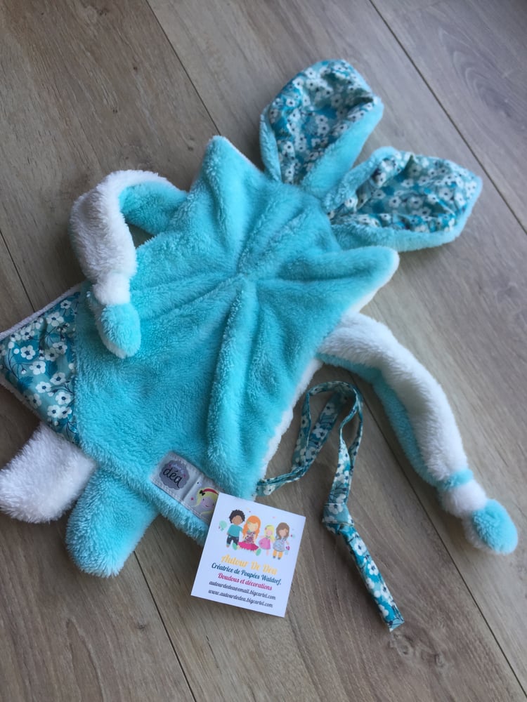 Image of Doudou plat l original turquoise