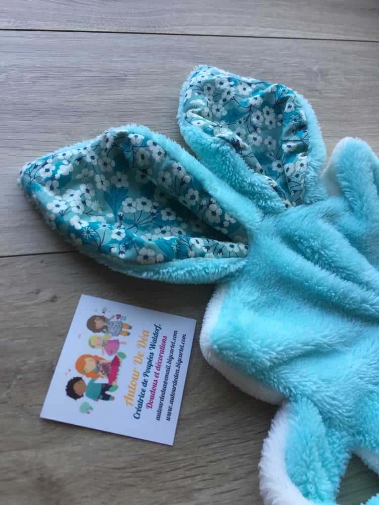 Image of Doudou plat l original turquoise